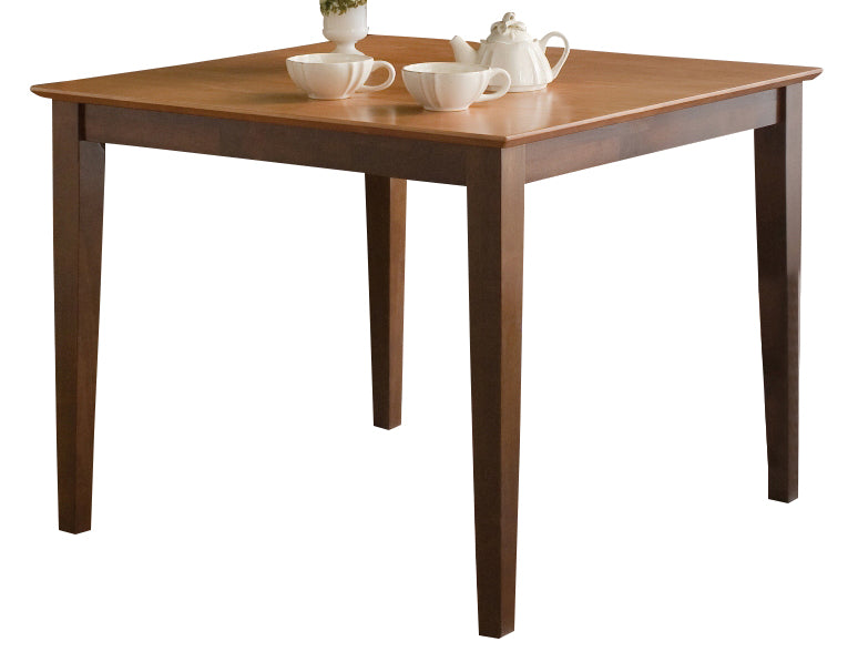 John Thomas Furniture Dining Essentials 60" Rectangular Dining Table in Cinnamon & Espresso-30S