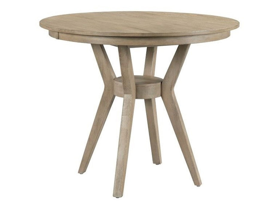 Kincaid Furniture The Nook 44" Round Counter Height Dining Table in Heathered Oak