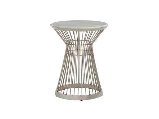 Lexington Ariana Martini Stainless Accent Table in Platinum image