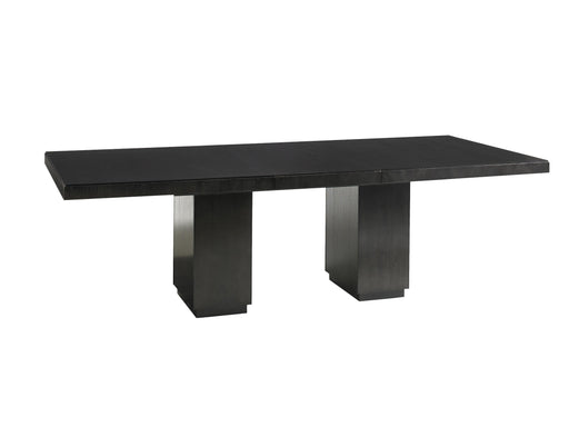 Lexington Furniture Carrera Modena Double Pedestal Dining Table in Carbon Gray image