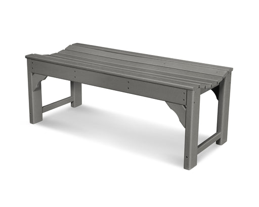 POLYWOOD Traditional Garden 48" Backless Bench in Slate Grey image