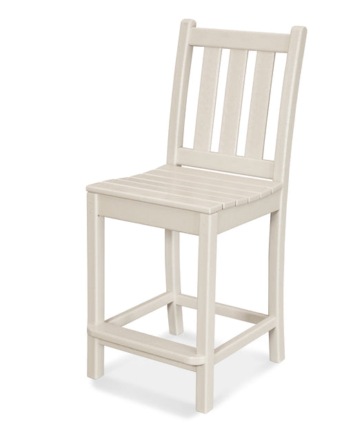 POLYWOOD Traditional Garden Counter Side Chair in Sand image
