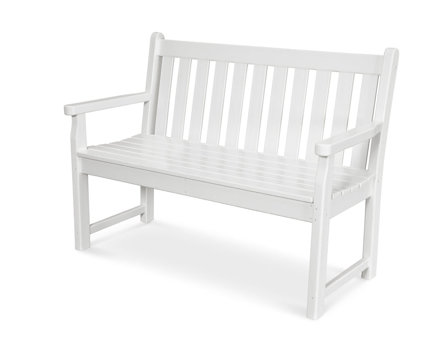 POLYWOOD Traditional Garden 48" Bench in White image
