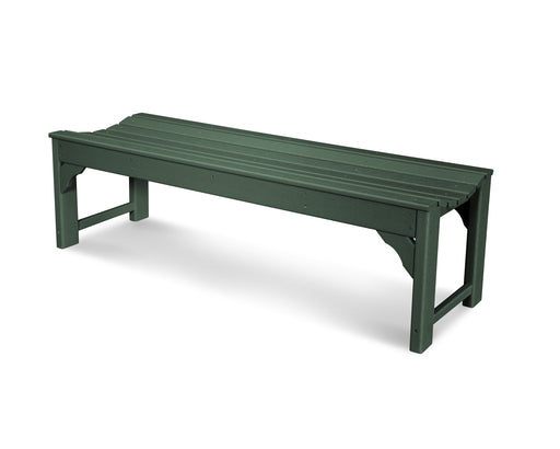 POLYWOOD Traditional Garden 60" Backless Bench in Green image