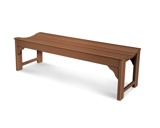 POLYWOOD Traditional Garden 60" Backless Bench in Teak image