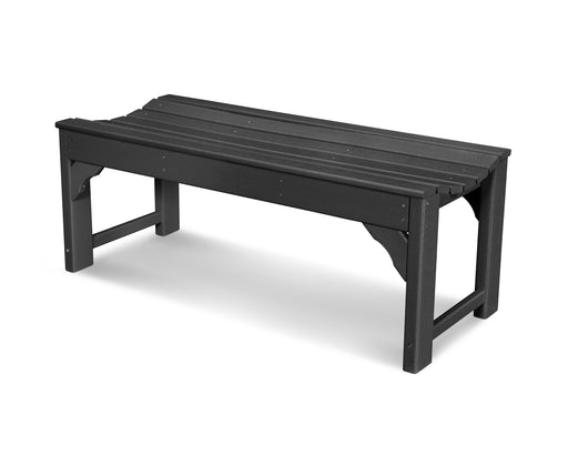 POLYWOOD Traditional Garden 48" Backless Bench in Black image