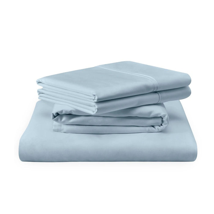 TEMPUR Luxe Egyptian Cotton Pillowcase Set Sleepy Blue