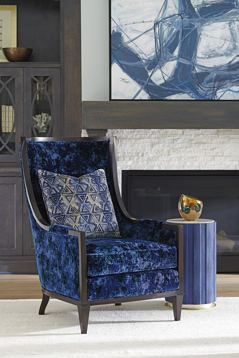 Lexington Furniture Carlyle Chelsea Accent Table in Cobalt
