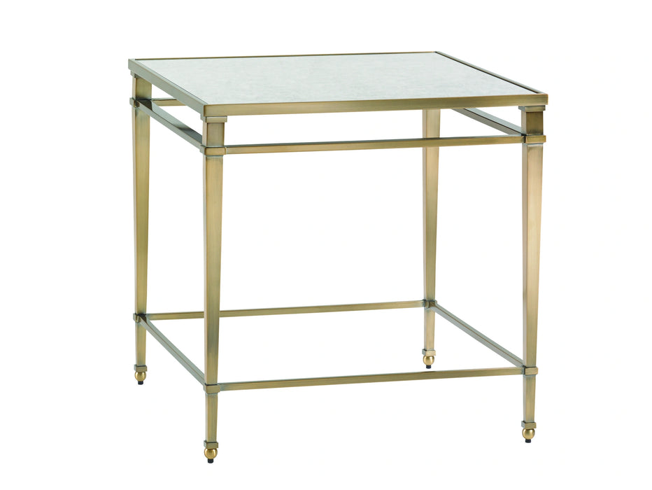 Lexington Furniture Kensington Place Maxfield Metal Lamp Table in Brentwood