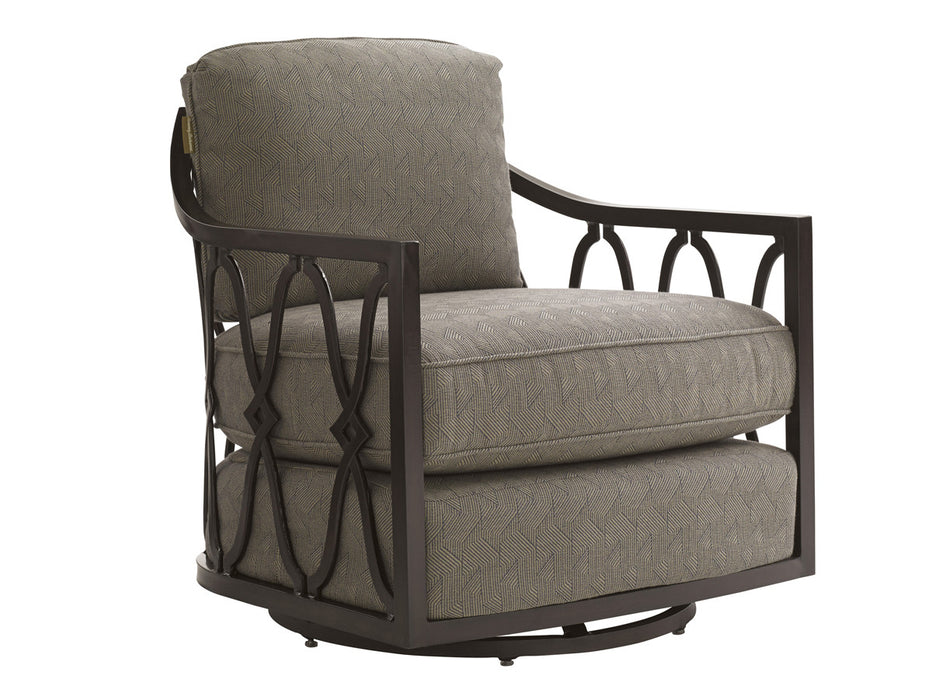 Tommy Bahama Outdoor Royal Kahala Black Sands Swivel Chair 3235-10 image