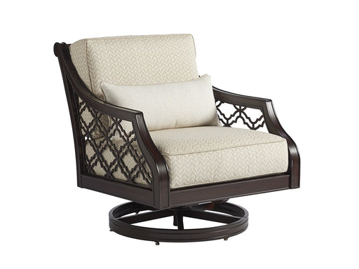 Tommy Bahama Outdoor Royal Kahala Black Sands Swivel Rocker Chair 3235-11SR image