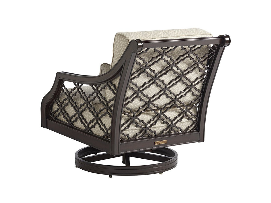 Tommy Bahama Outdoor Royal Kahala Black Sands Swivel Rocker Chair 3235-11SR