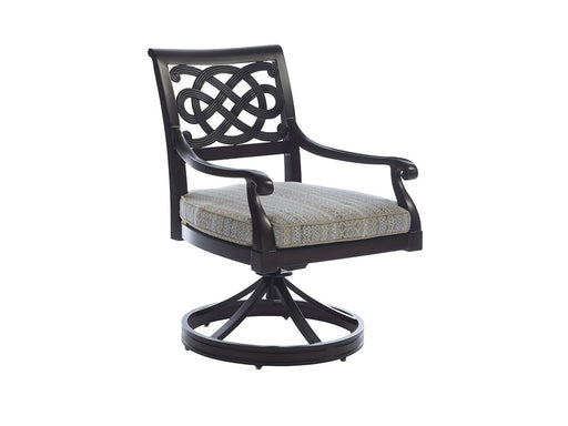 Tommy Bahama Outdoor Royal Kahala Black Sands Swivel Rocker Dining Chair 3235-13SR image