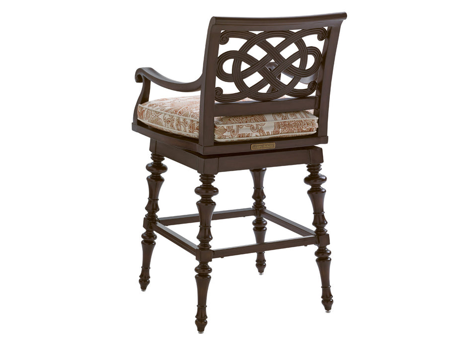 Tommy Bahama Outdoor Royal Kahala Black Sands Swivel Bar Stool 3235-16SW