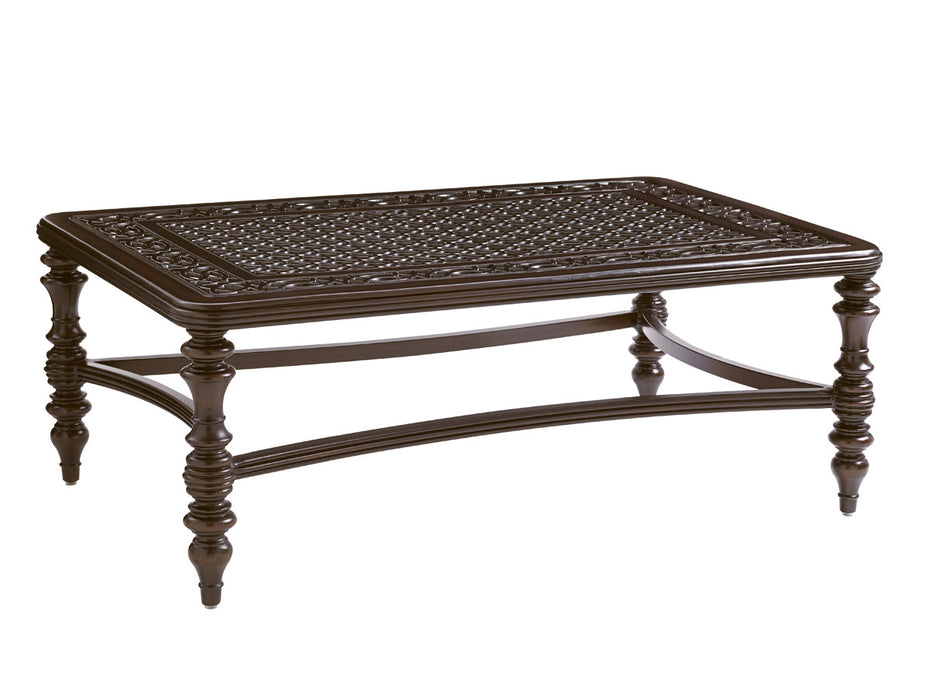 Tommy Bahama Outdoor Royal Kahala Black Sands Rectangular Cocktail Table image