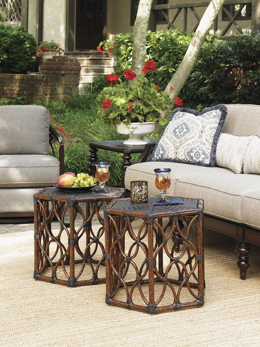 Tommy Bahama Outdoor Royal Kahala Black Sands Bunching Cocktail Table