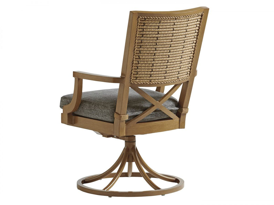 Tommy Bahama Outdoor Los Altos Valley Swivel Rocker Dining Chair 3930-13SR
