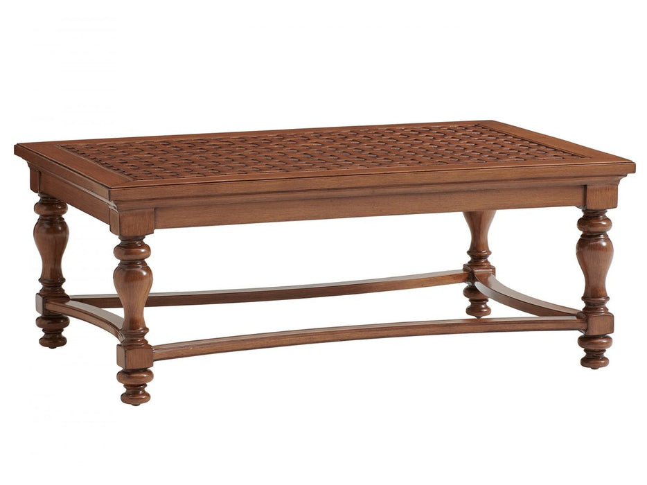 Tommy Bahama Outdoor Harbor Isle Rectangular Cocktail Table image