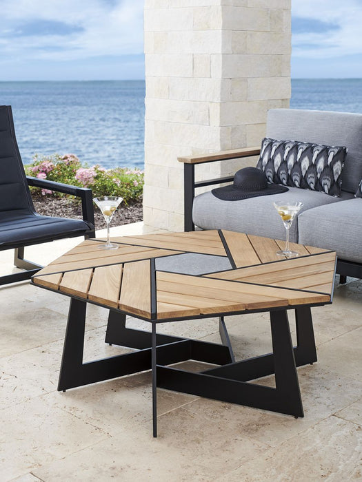 Tommy Bahama Outdoor South Beach Hexagonal Cocktail Table