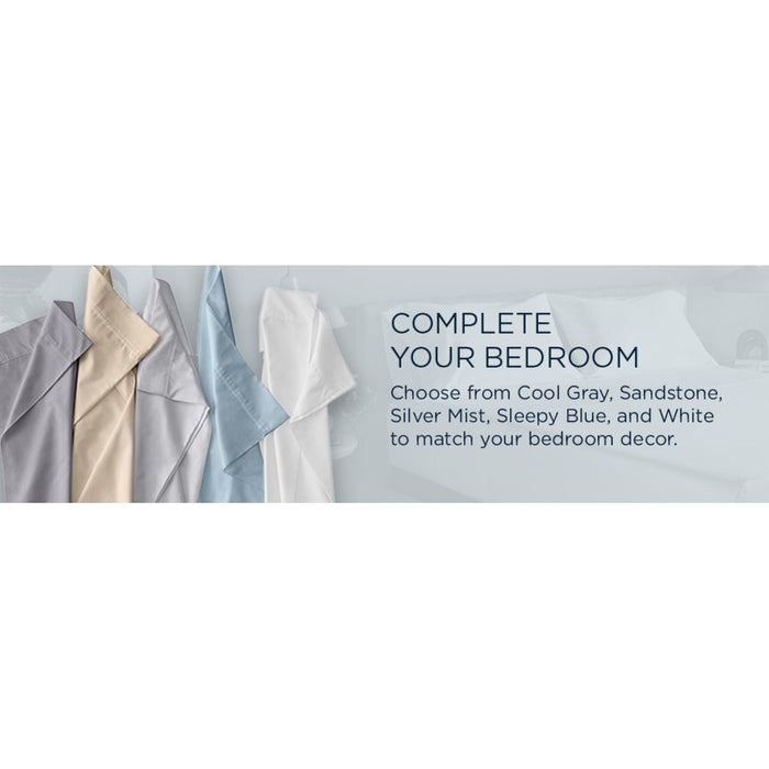 TEMPUR Luxe Egyptian Cotton Sheet Set Cool Gray