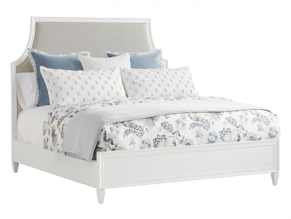 Lexington Furniture Avondale Inverness King Upholstered Panel Bed in Alabaster White