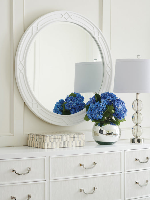 Lexington Furniture Avondale Carreno Round Mirror in White