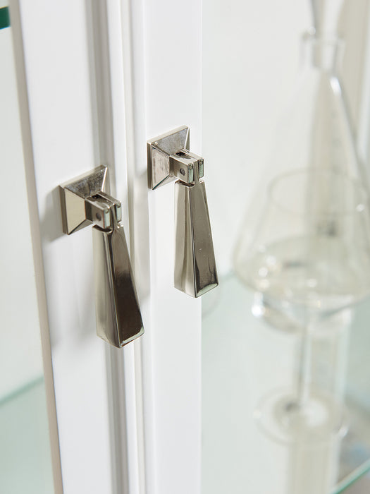 Lexington Furniture Avondale Lakeshore Curio in Alabaster White