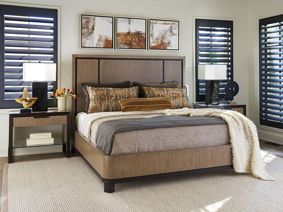 Lexington Furniture Zanzibar King Cape Verde Panel Bed in Tunis