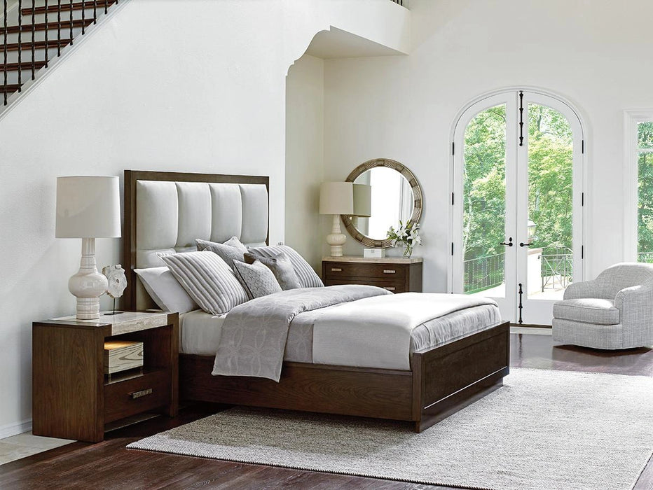 Lexington Laurel Canyon California King Casa del Mar Upholstered Bed in Mocha