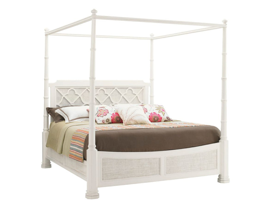 Tommy Bahama Ivory Key Prichards King Poster/Canopy Bed