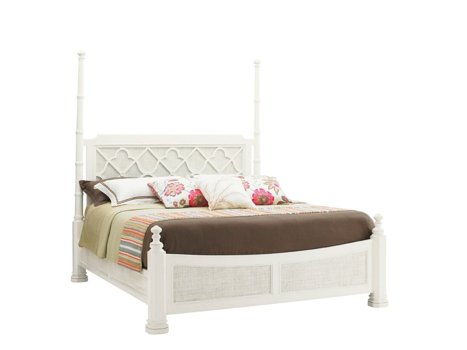 Tommy Bahama Ivory Key Prichards King Poster/Canopy Bed