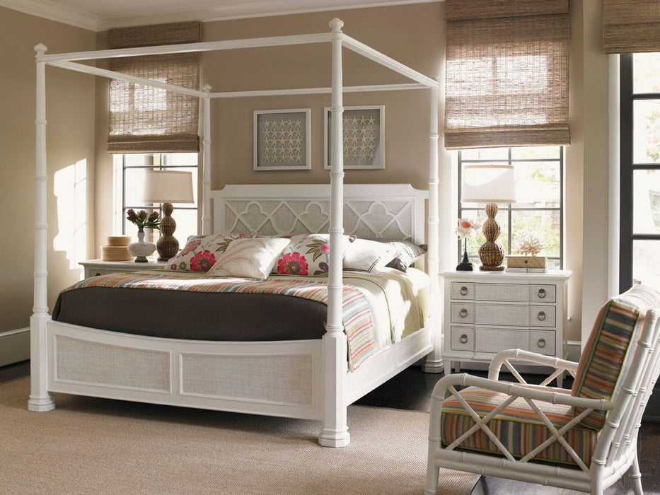 Tommy Bahama Ivory Key Prichards King Poster/Canopy Bed
