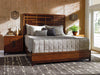 Tommy Bahama Home Island Fusion Cal King Shanghai Panel Bed in Dark Walnut image