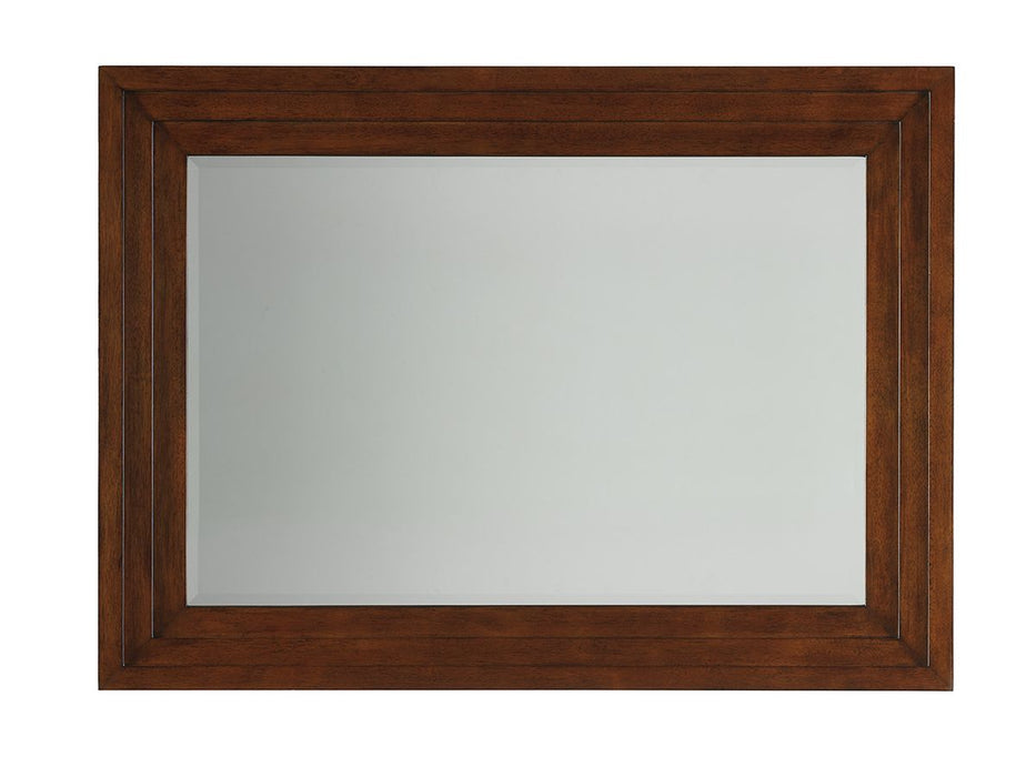 Tommy Bahama Home Island Fusion Luzon Landscape Mirror in Dark Walnut