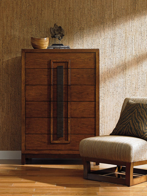 Tommy Bahama Home Island Fusion Java Drawer Chest in Dark Walnut image