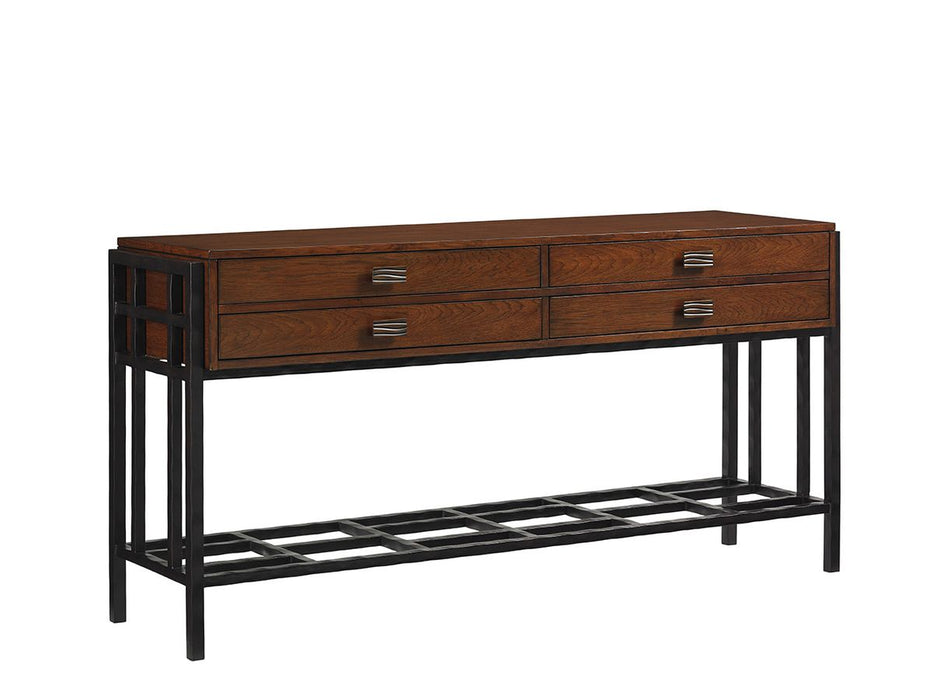 Tommy Bahama Home Island Fusion Saipan Sideboard in Dark Walnut