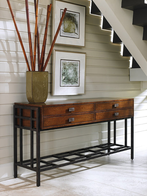 Tommy Bahama Home Island Fusion Saipan Sideboard in Dark Walnut image