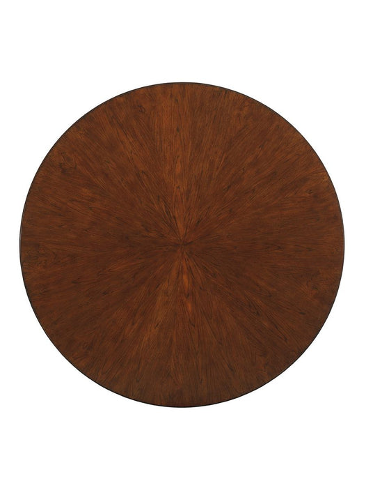 Tommy Bahama Home Island Fusion Meridien Round Dining Table in Dark Walnut image