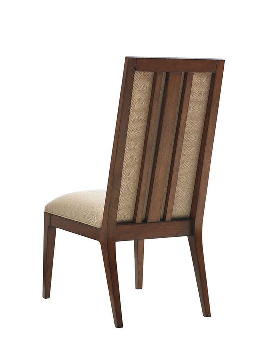 Tommy Bahama Home Island Fusion Natori Slat Back Side Chair in Cresting Waves (Set of 2) image