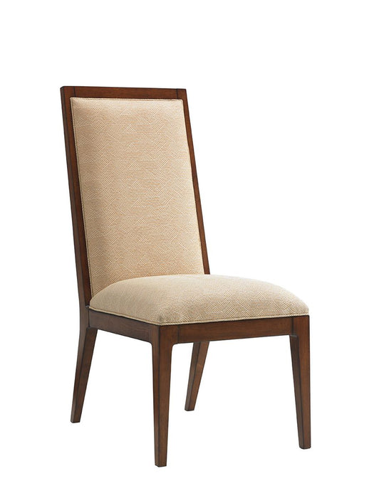 Tommy Bahama Home Island Fusion Natori Slat Back Side Chair in Cresting Waves (Set of 2)