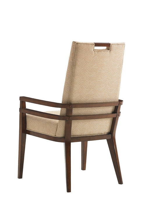 Tommy Bahama Home Island Fusion Coles Bay Arm Chair in Cresting Waves (Set of 2)