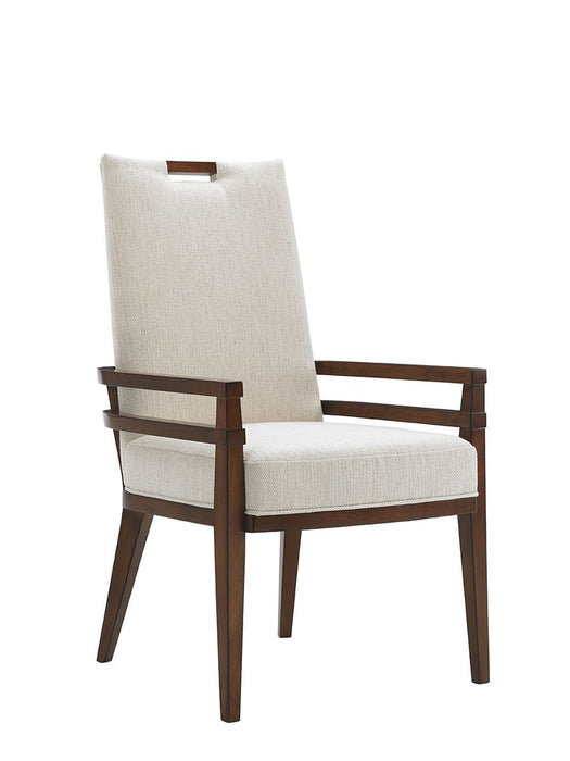 Tommy Bahama Home Island Fusion Coles Bay Arm Chair in Ivory (Set of 2)