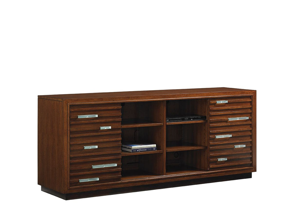 Tommy Bahama Home Island Fusion Princeville Media Console in Dark Walnut