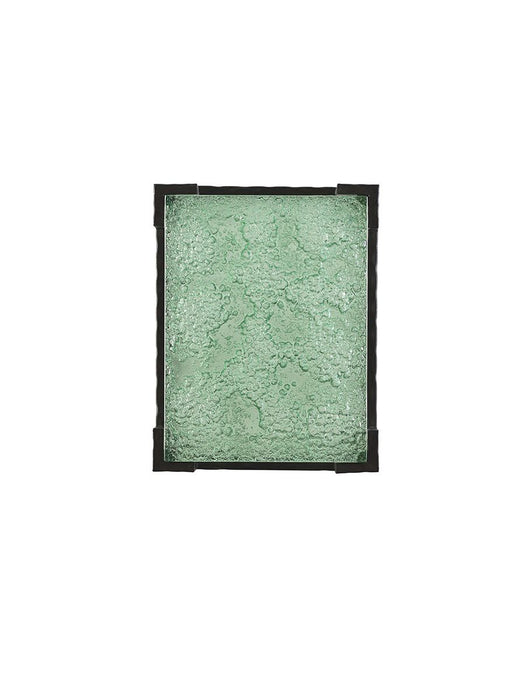 Tommy Bahama Home Island Fusion Hermes Reef Glass Top End Table in Dark Walnut