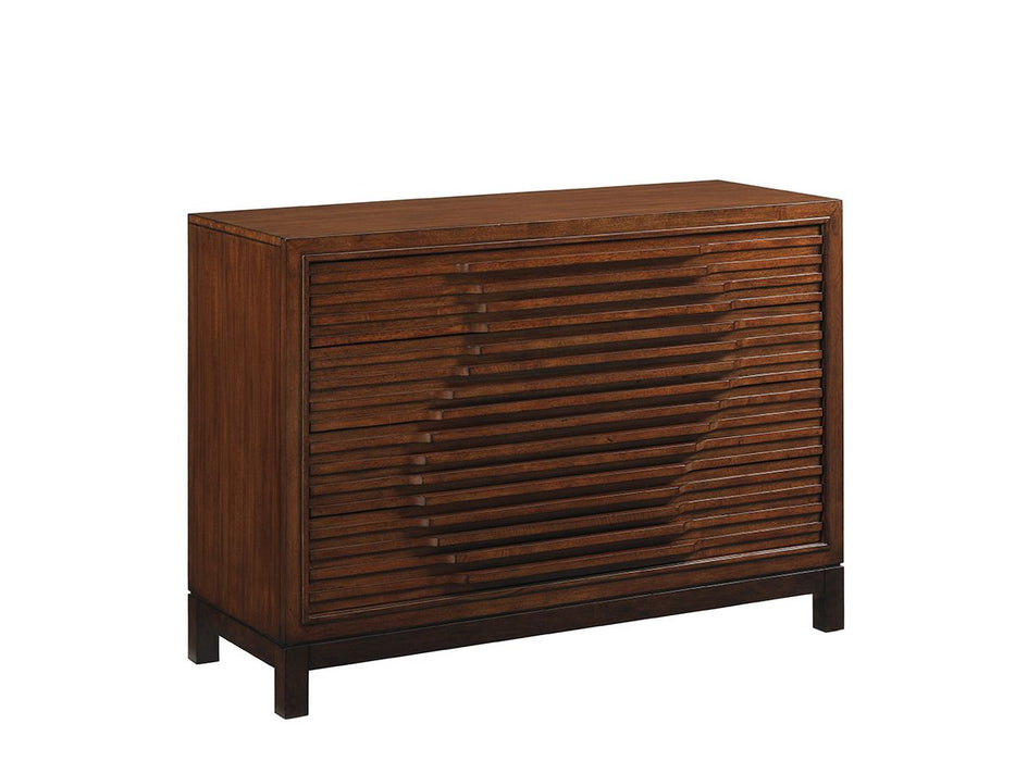 Tommy Bahama Home Island Fusion Madura Hall Chest in Dark Walnut