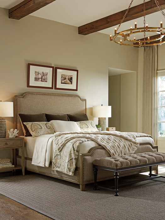 Tommy Bahama Home Cypress Point Cal King Stone Harbour Upholstered Bed image