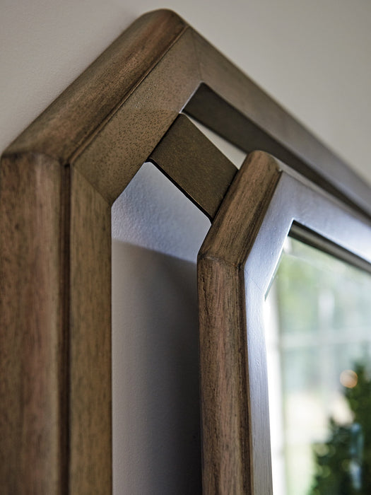 Tommy Bahama Home Cypress Point Callan Square Mirror in Hatteras Gray