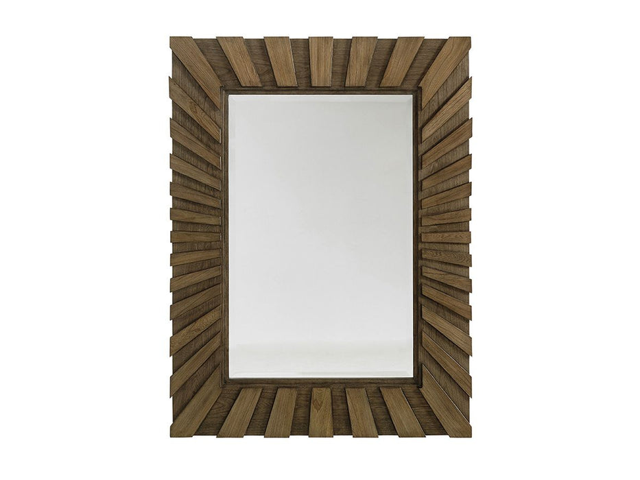 Tommy Bahama Home Cypress Point Ardley Sunburst Mirror in Hatteras Gray