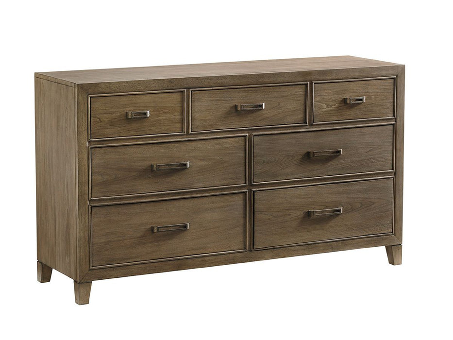 Tommy Bahama Home Cypress Point Lockeport Triple Dresser in Smoke Gray