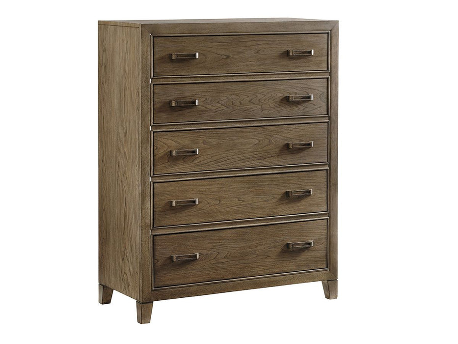 Tommy Bahama Home Cypress Point Brookdale Drawer Chest in Hatteras Gray